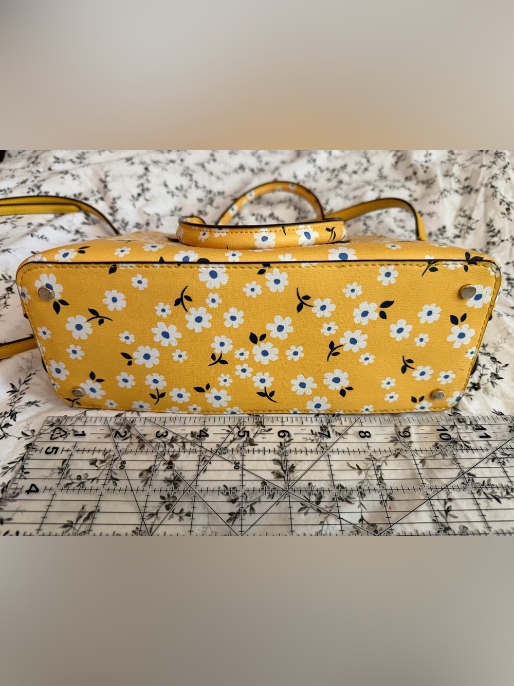 Kate Spade Yellow Darcy Satchel Ditsy Floral - Picture 4 of 4